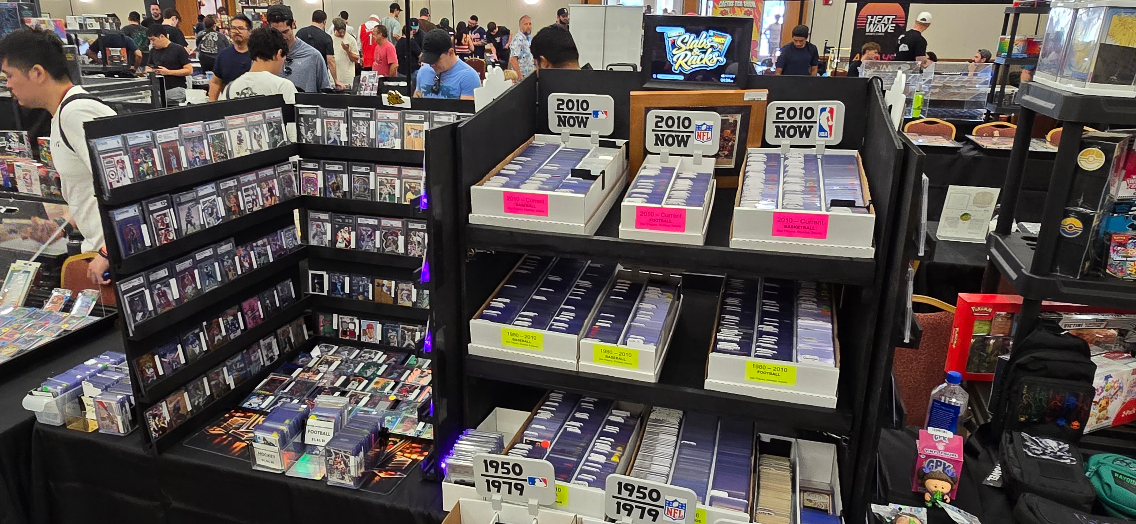 Slabs & Racks at a card show